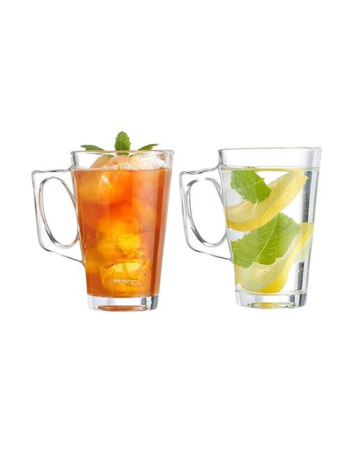 imported coffee glass mug, 260 ml, set of 2 - 15767157 - Very Small Image - 1
