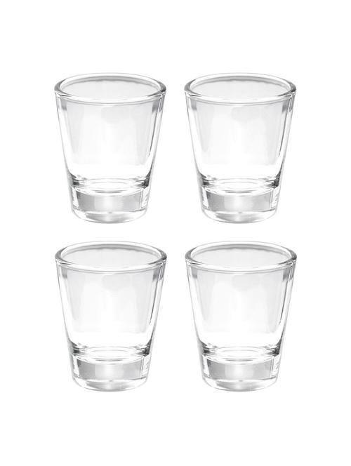 imported, round 1.5 oz shot glass with heavy base, clear glass, set of 6 - 15767158 - Very Small Image - 1