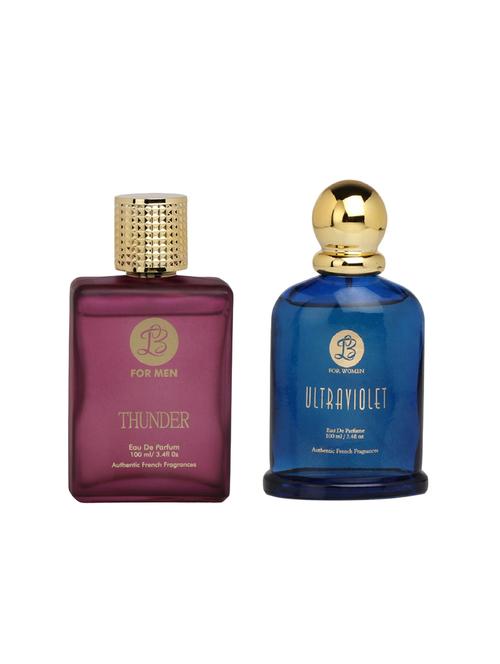lyla blanc set of 2 edp (men's thunder + women's ultraviolet) - 15767858 - Very Small Image - 1