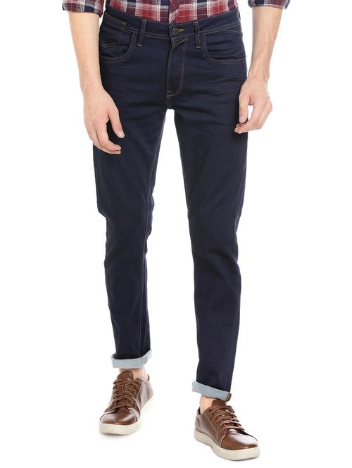 dark blue denim plain jeans - 15768084 - Very Small Image - 1