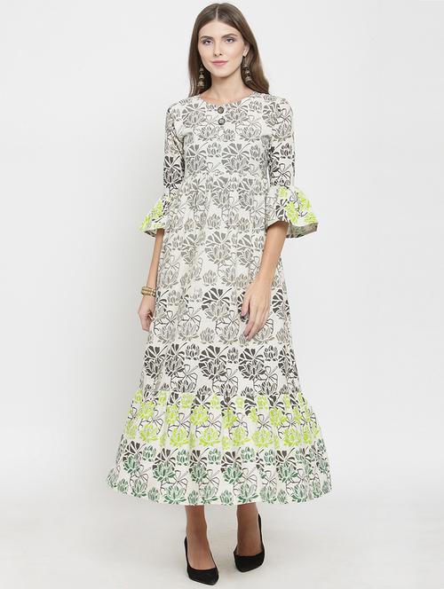 flared printed kurta - 15769160 - Very Small Image - 1