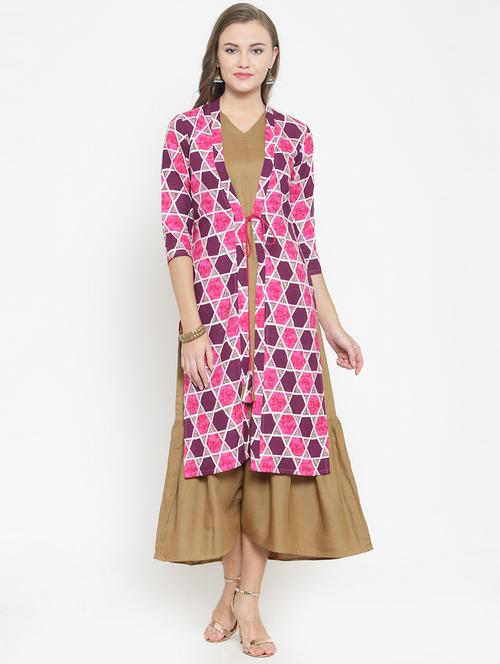 layered geometrical kurta - 15769168 - Very Small Image - 1