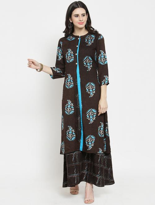 layered printed kurta - 15769176 - Very Small Image - 1