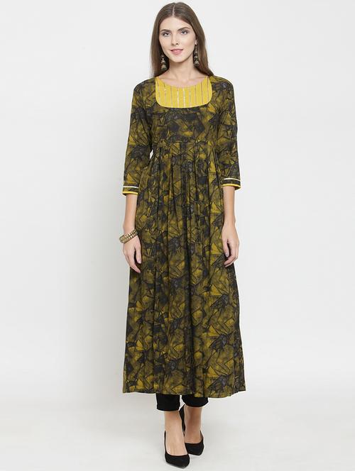 high slit printed kurta - 15769181 - Very Small Image - 1
