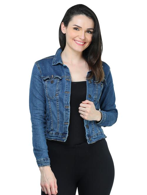 dark blue denim jacket - 15770096 - Very Small Image - 1