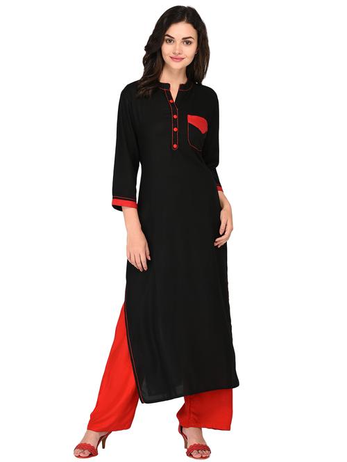 kaantha straight kurta - 15771817 - Very Small Image - 1