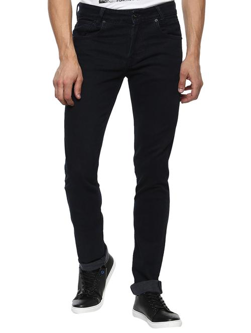blue cotton plain jeans - 15772503 - Very Small Image - 1