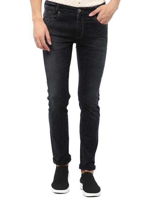 black cotton washed jeans - 15772511 - Very Small Image - 1