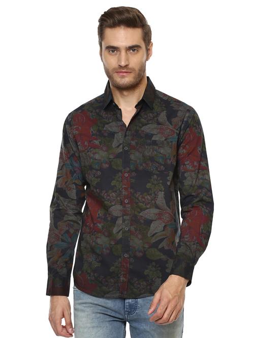 multicolor floral printed casual shirt - 15772743 - Very Small Image - 1
