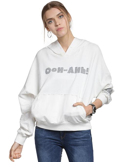 letter patch hooded sweatshirt - 15774799 - Very Small Image - 1