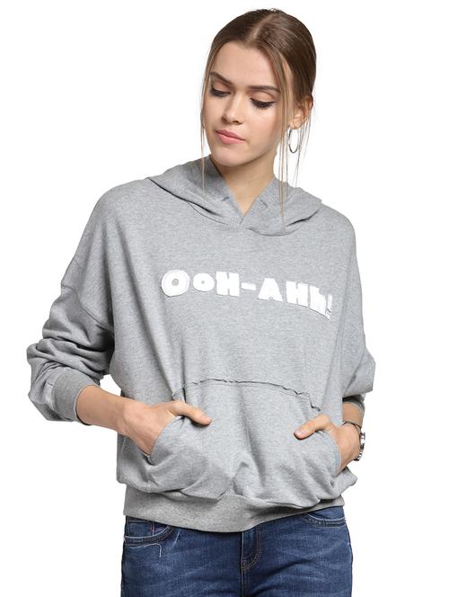 letter patch hooded sweatshirt - 15774800 - Very Small Image - 1