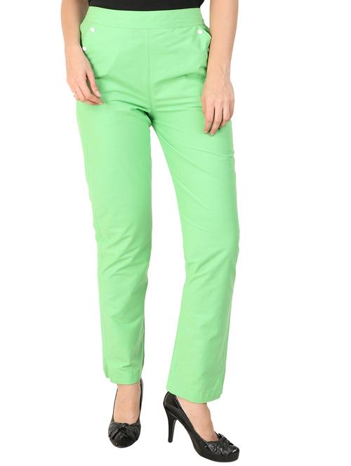 button detail flat front trouser - 15775327 - Very Small Image - 1