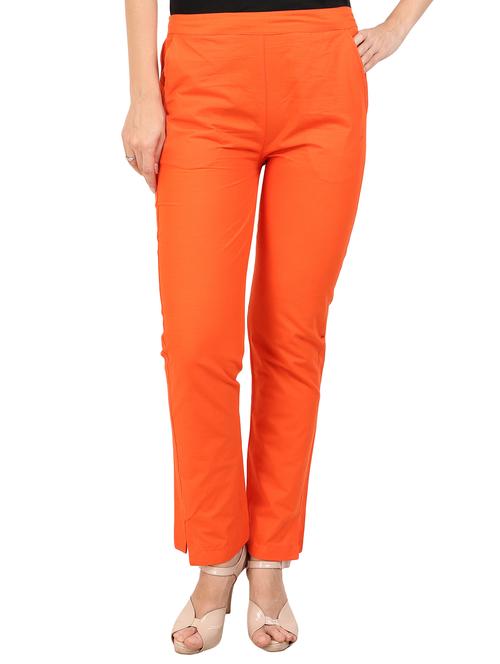 contrast button detail flat front trouser - 15775336 - Very Small Image - 1