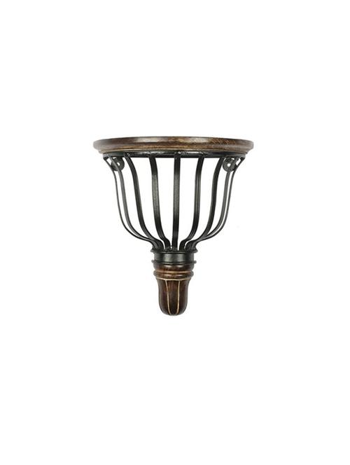desi karigar brown & black wooden wall shelf - 15776025 - Very Small Image - 1