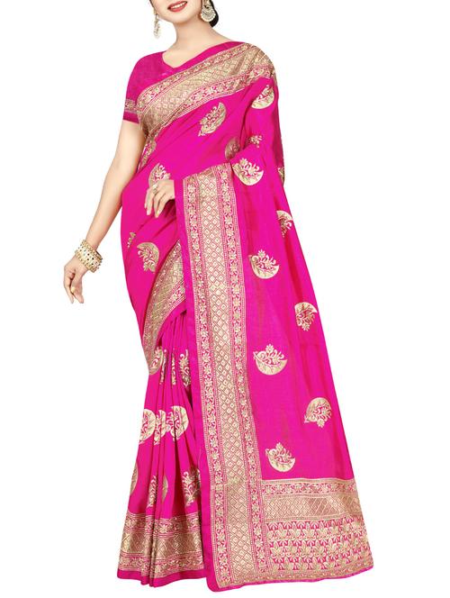 zari embroidered saree - 15776040 - Very Small Image - 1