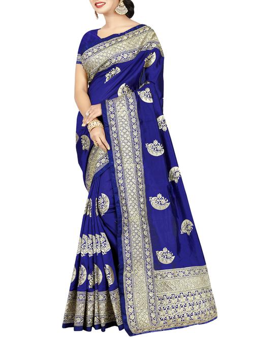 zari embroidered saree - 15776043 - Very Small Image - 1