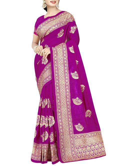 zari embroidered saree - 15776044 - Very Small Image - 1
