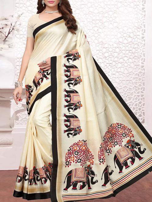conversational printed saree - 15776430 - Very Small Image - 1