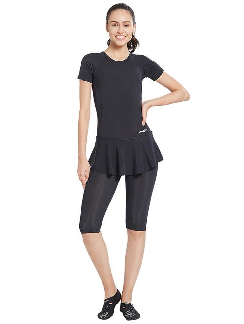 black solid functional swimsuit - 15776780 - Very Small Image - 1