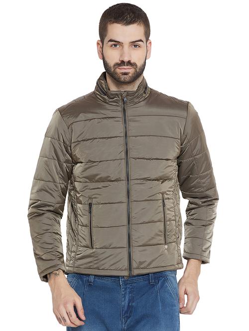 brown nylon quilted jacket - 15777170 - Very Small Image - 1
