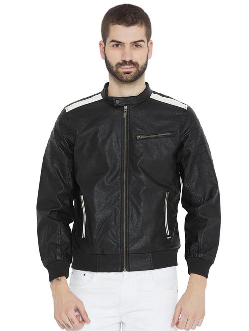 black cotton bomber jacket - 15777186 - Very Small Image - 1