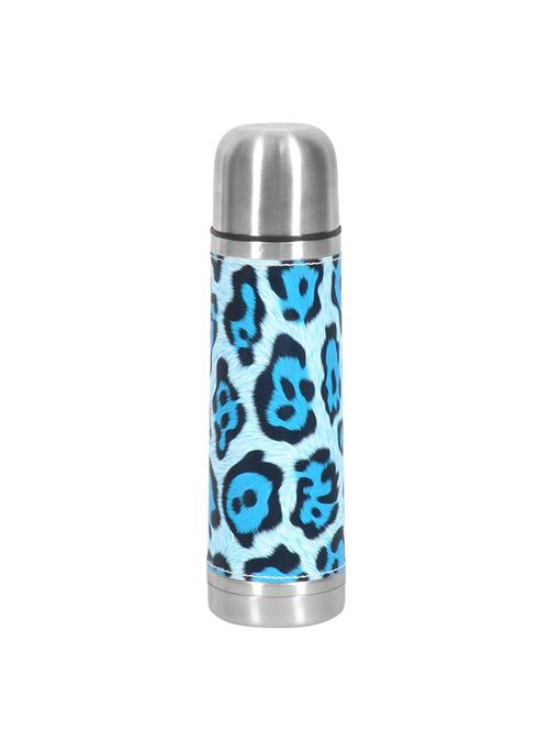 stainless steel thermal hot & cold double wall insulated vacuum bullet flask silver (500ml leapord) - 15777890 - Very Small Image - 1