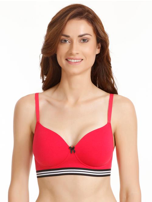 imperial red taped hem bra - 15779354 - Very Small Image - 1