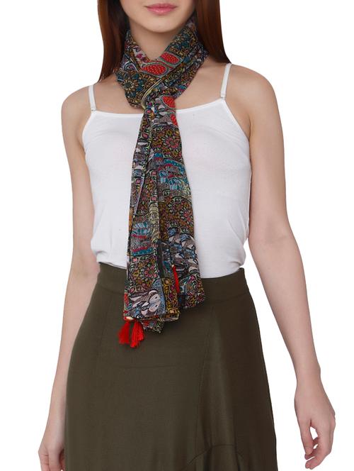 multi colored polyester scarf - 15779845 - Very Small Image - 1