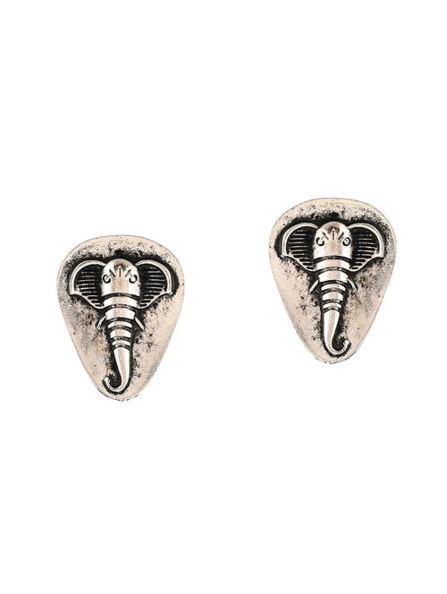 silver brass studs earring - 15779893 - Very Small Image - 1