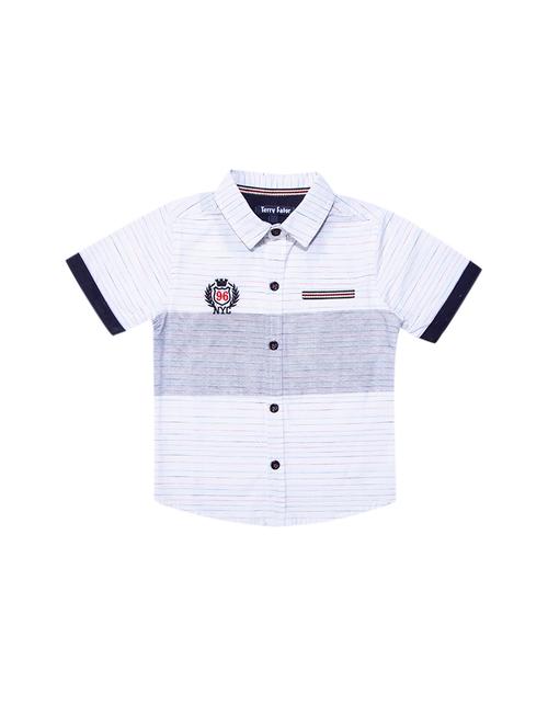 curve hem striped shirt - 15780524 - Very Small Image - 1