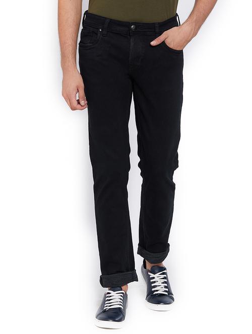black cotton plain jeans - 15780603 - Very Small Image - 1