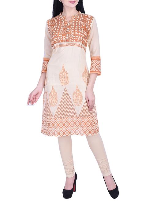 straight printed kurta - 15781036 - Very Small Image - 1