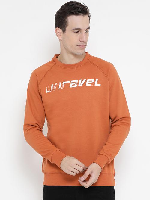 orange cotton raglan sweatshirt - 15781779 - Very Small Image - 1