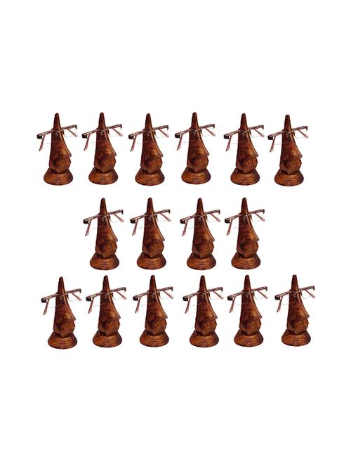 desi karigar beautiful unique hand carved rosewood nose-shaped eyeglass spectacle holder wholesale pack (set of 16) - 15781939 - Very Small Image - 1