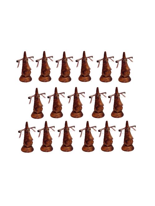 desi karigar beautiful unique hand carved rosewood nose-shaped eyeglass spectacle holder wholesale pack (set of 17) - 15781941 - Very Small Image - 1