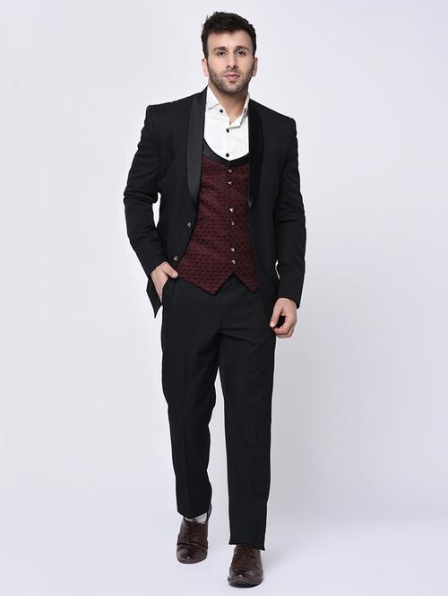 black terry rayon 3piece suit - 15782224 - Very Small Image - 1
