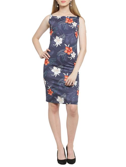 tropical print sheath dress - 15784855 - Very Small Image - 1