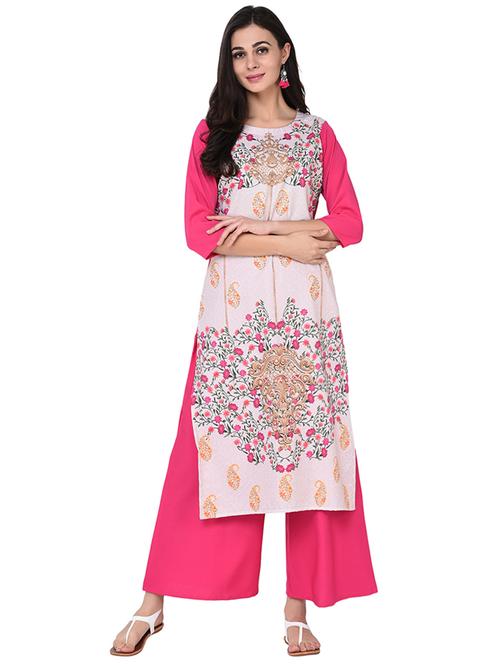 digital printed straight kurta - 15785001 - Very Small Image - 1