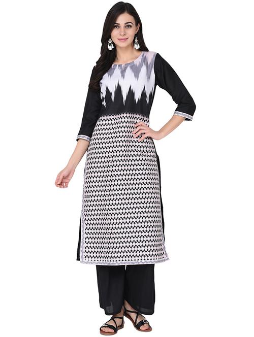 ikat print straight kurta - 15785021 - Very Small Image - 1