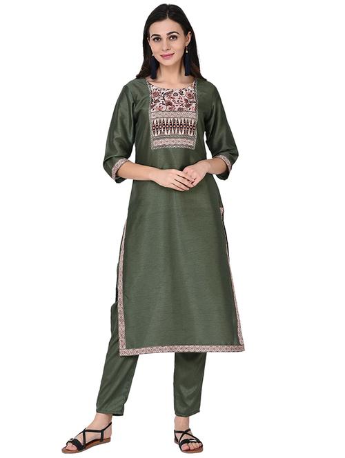 printed straight kurta - 15785026 - Very Small Image - 1