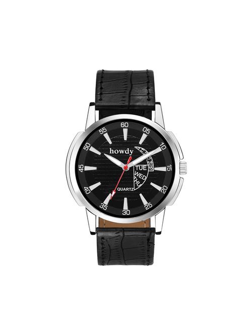 leather strap analog watch (howdy-ss516) - 15785802 - Very Small Image - 1