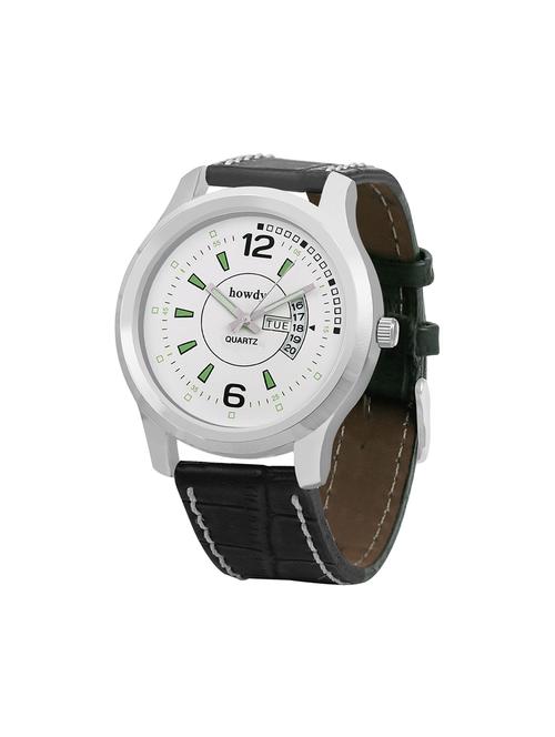 leather strap analog watch (howdy-ss551) - 15785836 - Very Small Image - 1