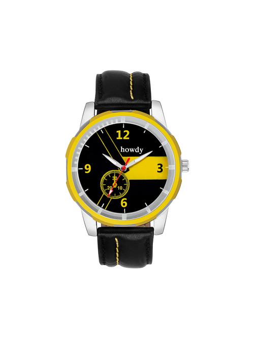 leather strap analog watch (howdy-ss591) - 15785867 - Very Small Image - 1