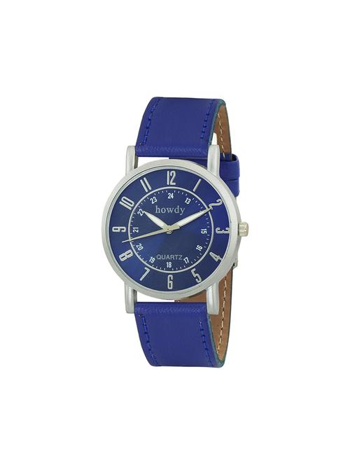 leather strap analog watch (howdy-ss597) - 15785873 - Very Small Image - 1