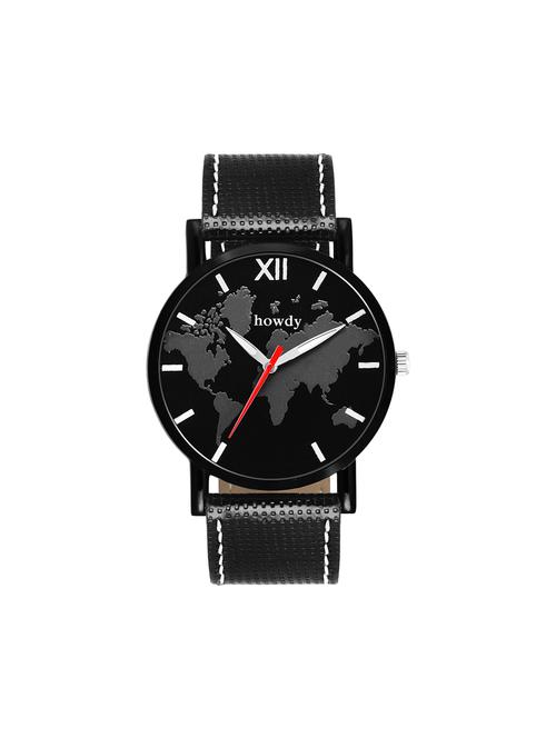 leather strap analog watch (howdy-ss603) - 15785879 - Very Small Image - 1