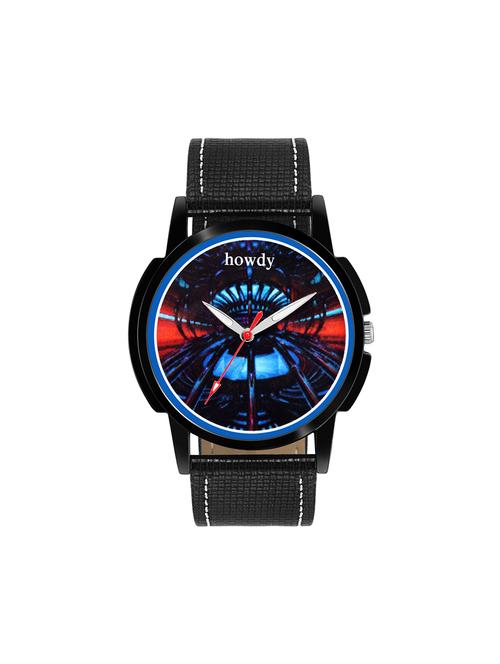 leather strap analog watch (howdy-ss617) - 15785893 - Very Small Image - 1