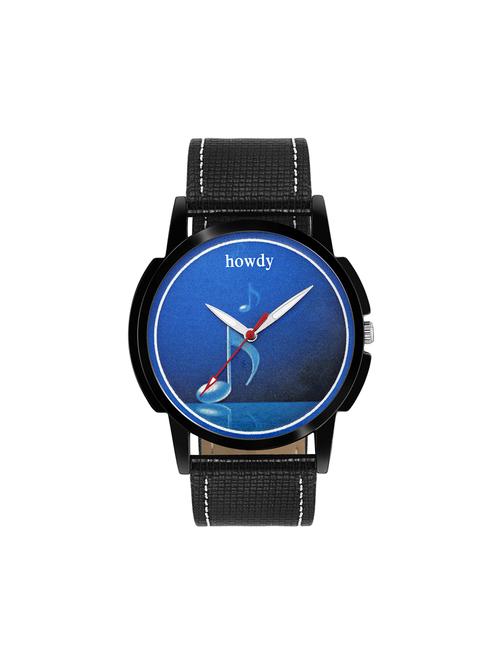 leather strap analog watch (howdy-ss621) - 15785897 - Very Small Image - 1