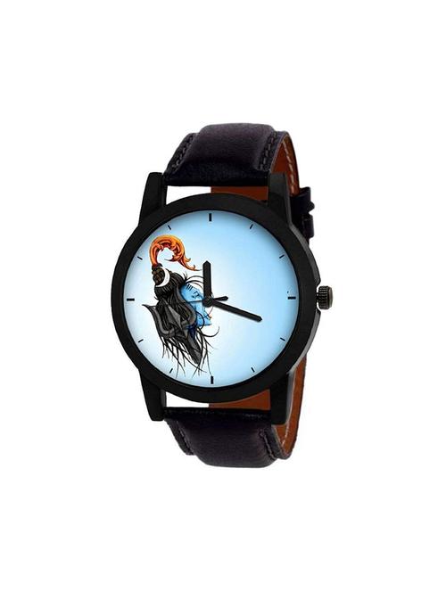 leather strap analog watch (howdy-ss705) - 15785980 - Very Small Image - 1