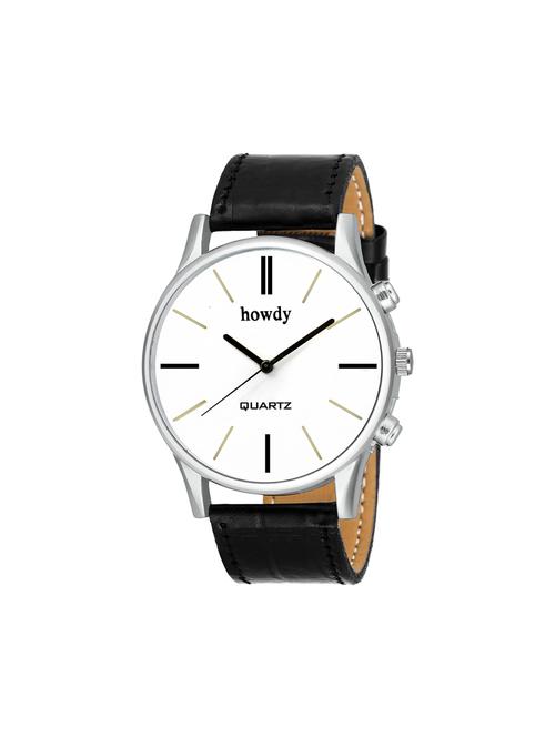 leather strap analog watch (howdy-ss712) - 15785987 - Very Small Image - 1