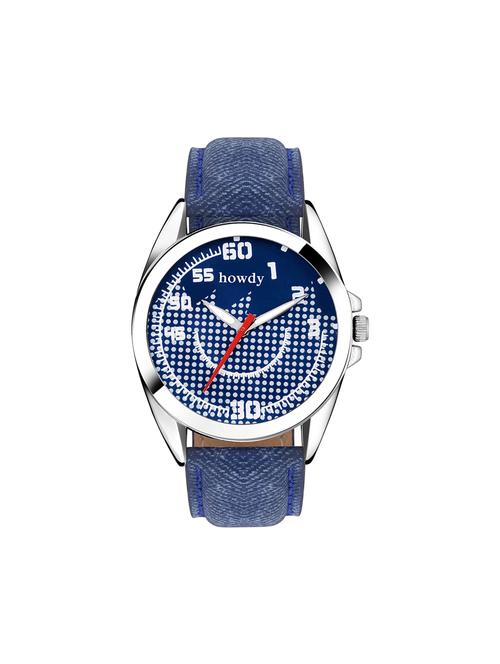 leather strap analog watch (howdy-ss14007) - 15786009 - Very Small Image - 1